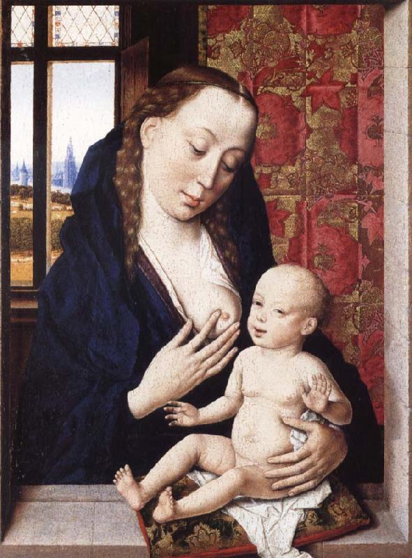 Dieric Bouts The virgin Nursing the Child oil painting image